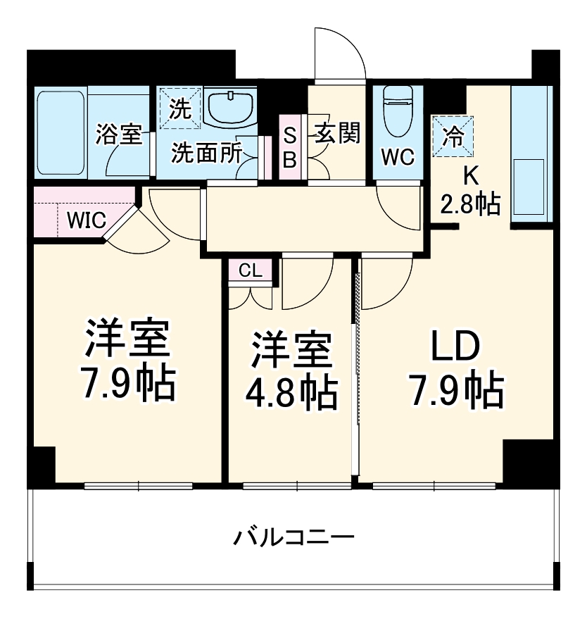 フォリアージュ青葉台の間取り