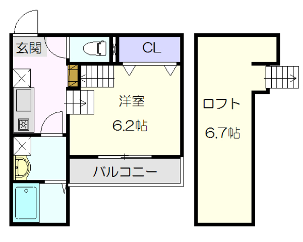 VILLETTA吹上の間取り