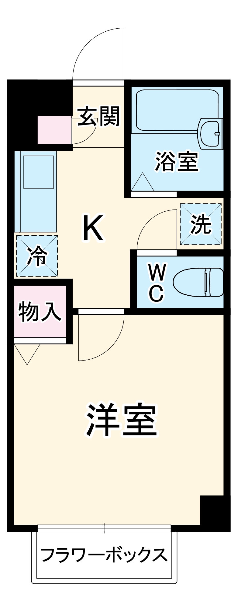 アンプルール フェール アモーレの間取り