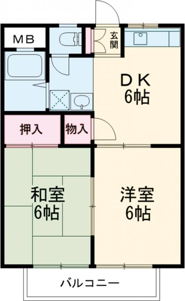 サンハイツ長谷川の間取り