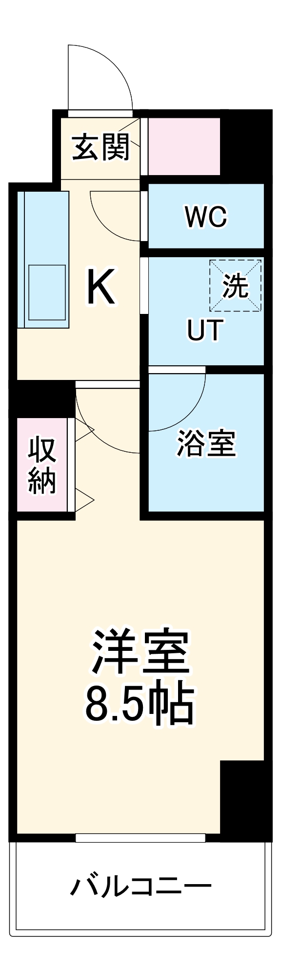 リシュドール名駅南の間取り