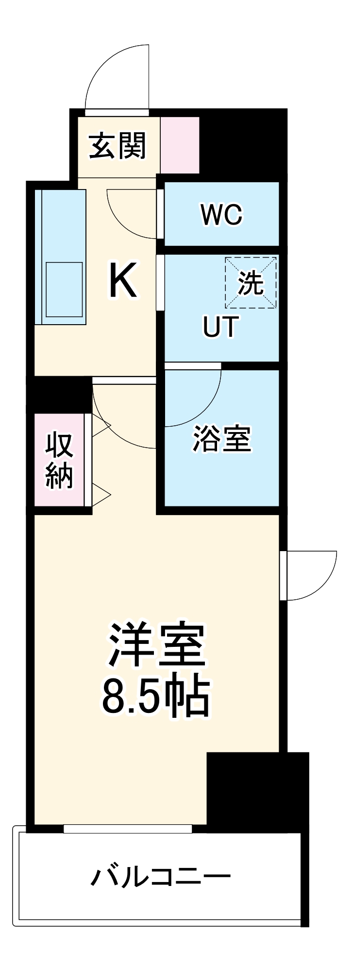 リシュドール名駅南の間取り