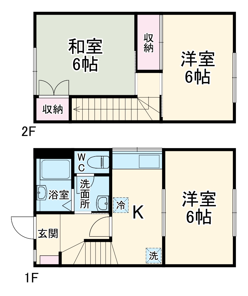 ハイツホープヒルズBの間取り