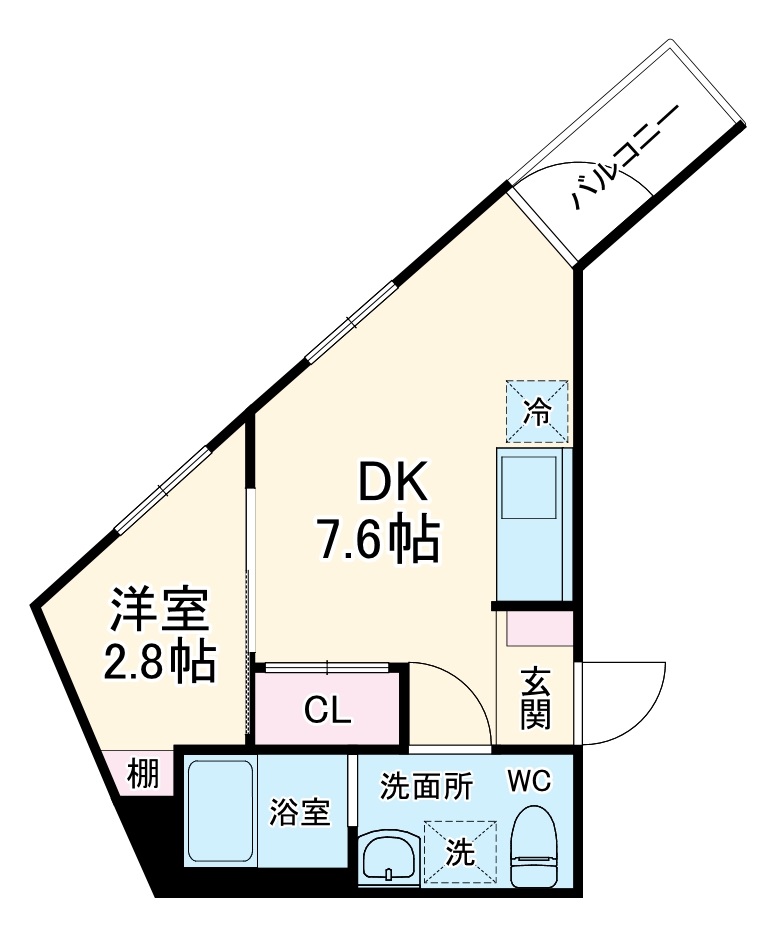 Ｔｅｒｒｅ－Ⅳ・302号室の間取り
