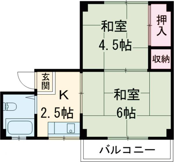 金龍堂ビルの間取り
