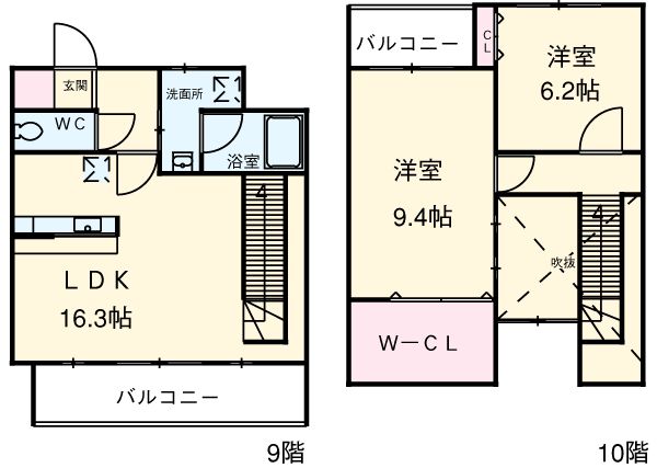 スタジオスクエア泉の間取り