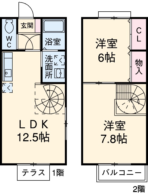 ファミーユ21 B棟の間取り