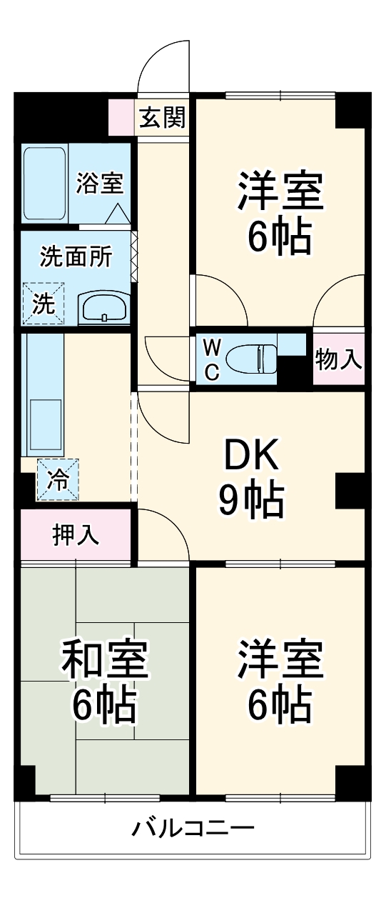ファミール行徳の間取り
