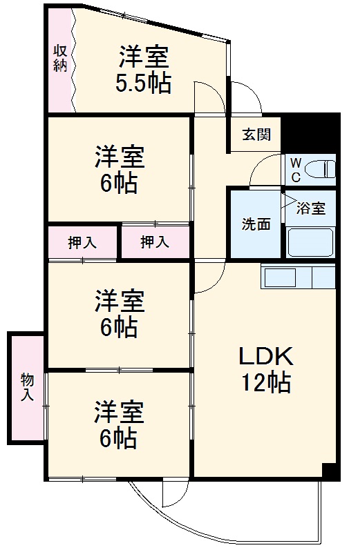 シェラトン広瀬の間取り