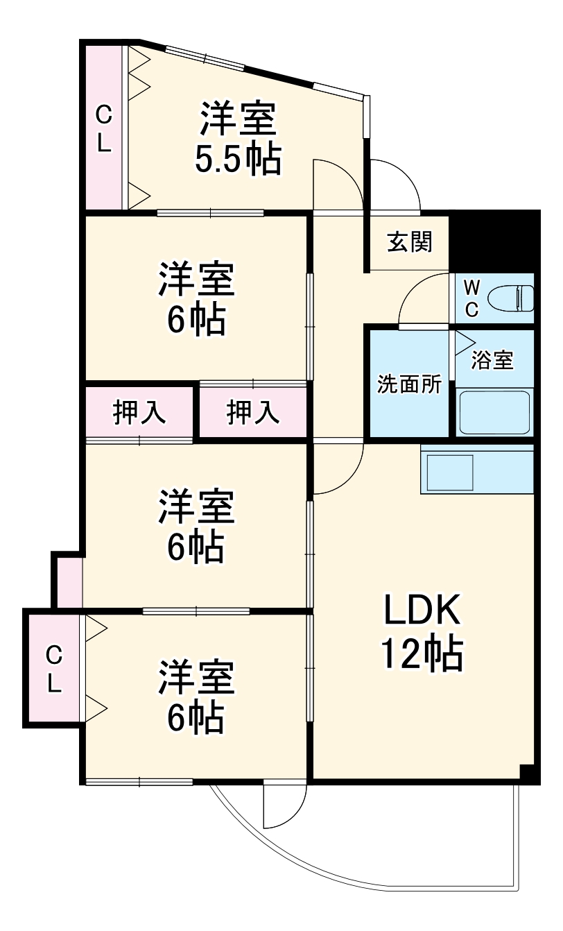 シェラトン広瀬の間取り