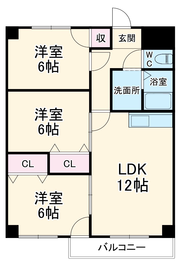 シェラトン広瀬の間取り