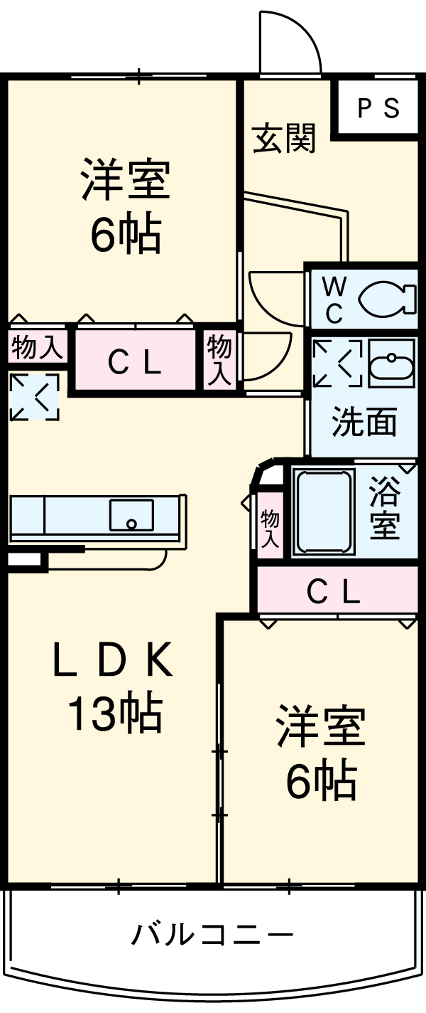 ノーティーの間取り