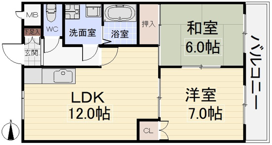 グランドステータス楠の間取り