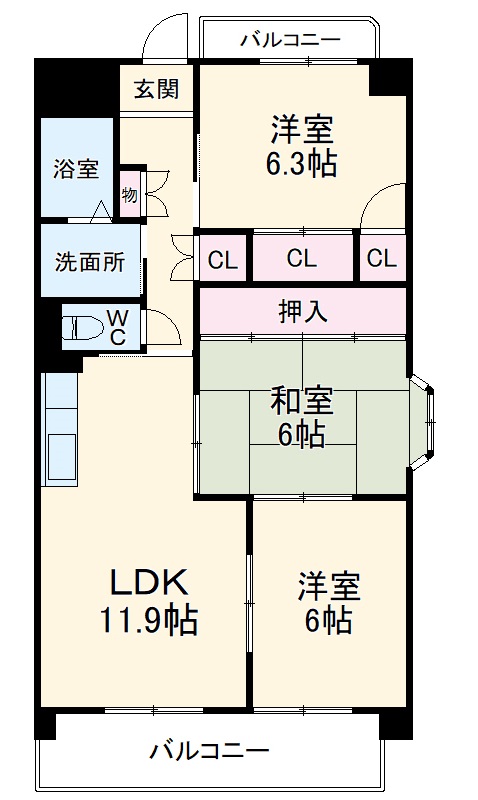 ノールプラージュの間取り