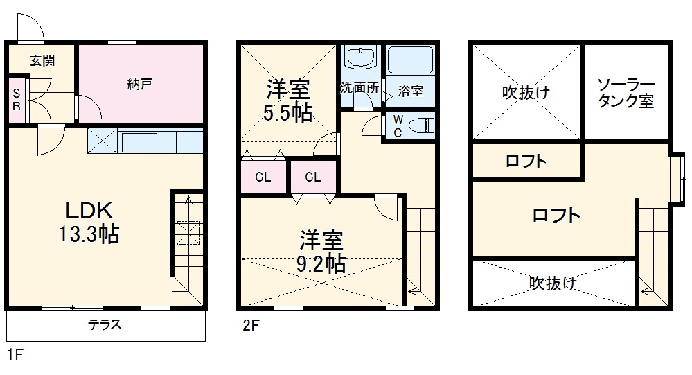 ルートヒル８の間取り
