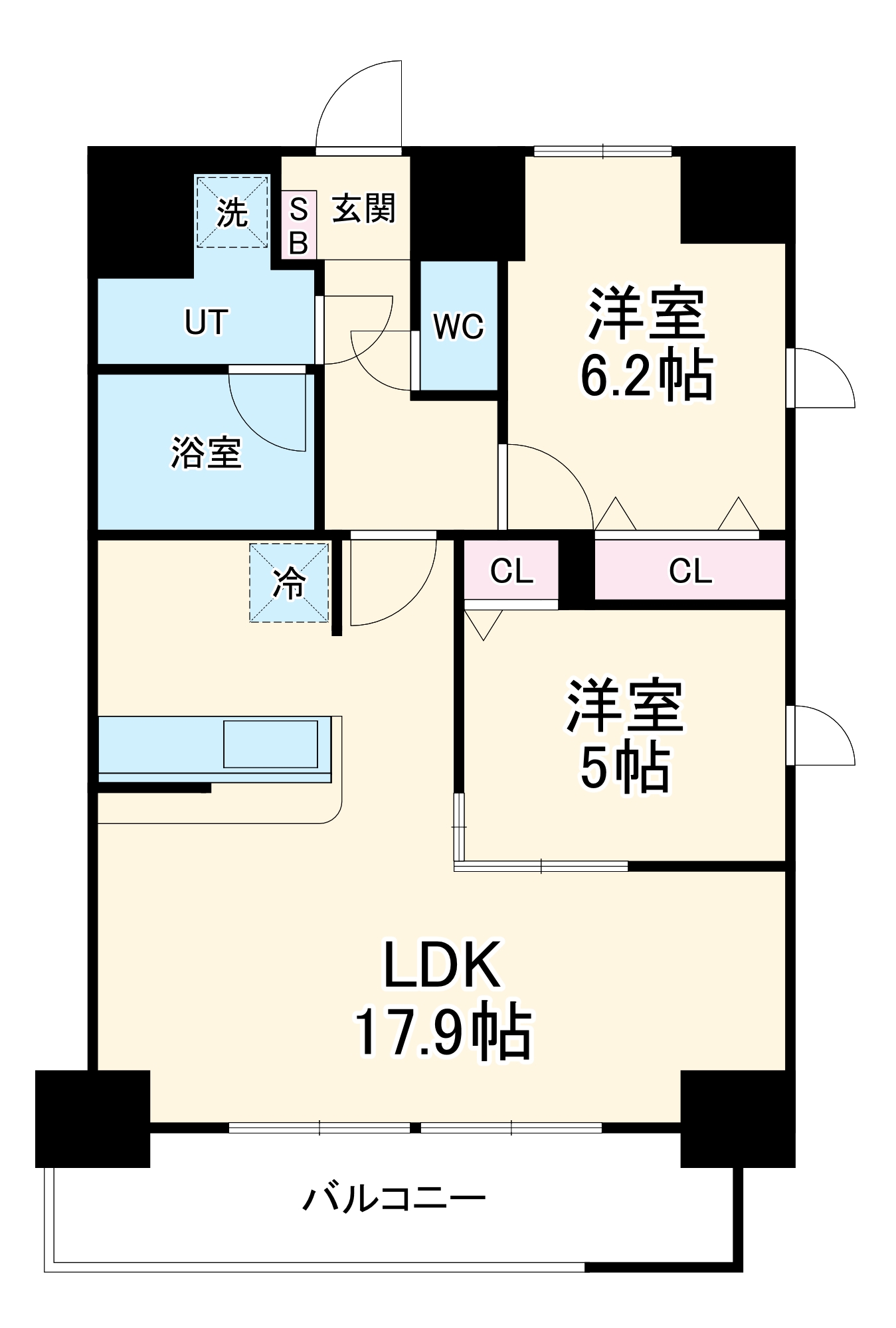 トレヴィ高岳の間取り