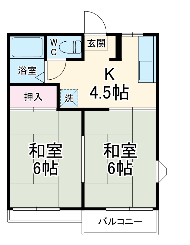 エクシト市ヶ尾Aの間取り
