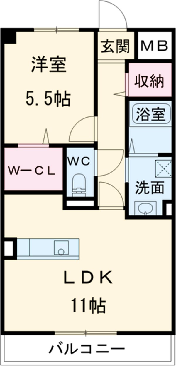 フェリオ(Ferio)新西の間取り