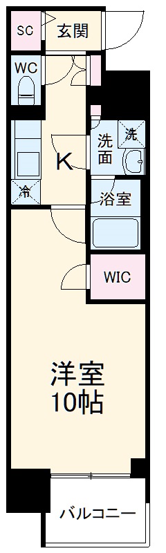 プレサンスジェネ千種内山Ⅱの間取り