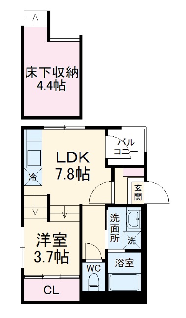 ハーモニーテラス御器所の間取り