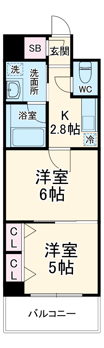アン エディー行徳の間取り