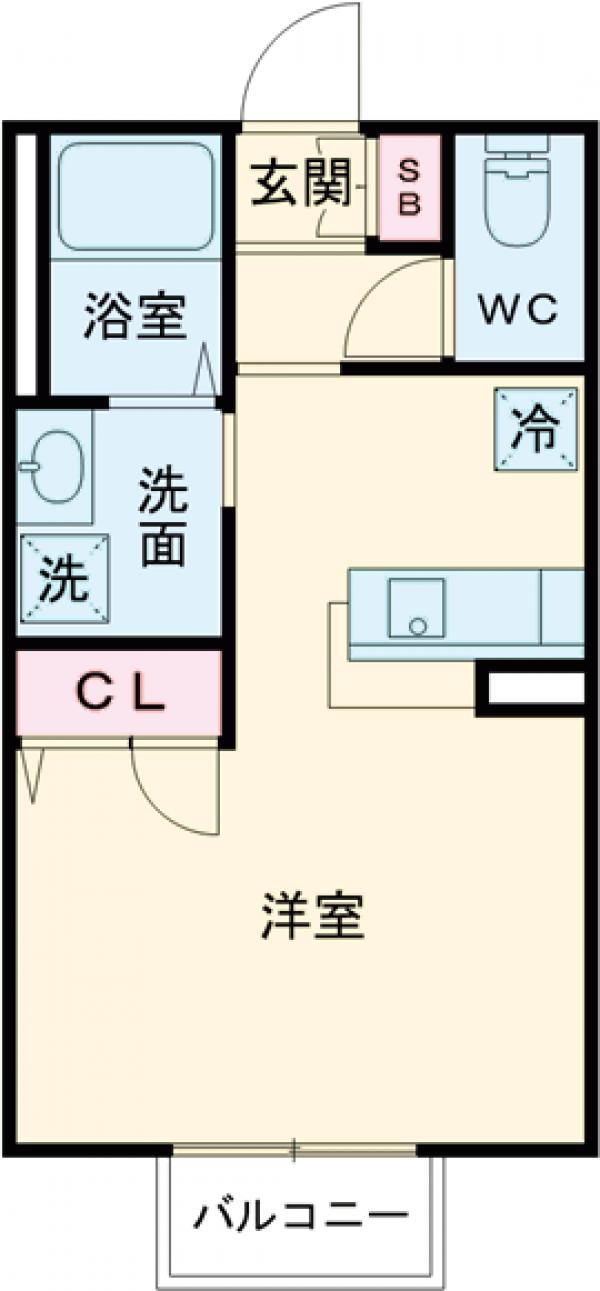 八幡町の完工年月(2004年3月)築の賃貸アパートの間取り