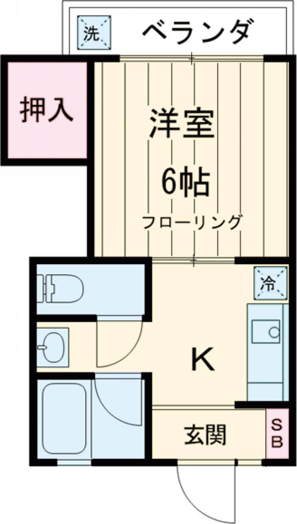コーポアタゴの間取り
