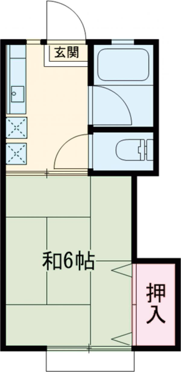 カツザワコーポAの間取り
