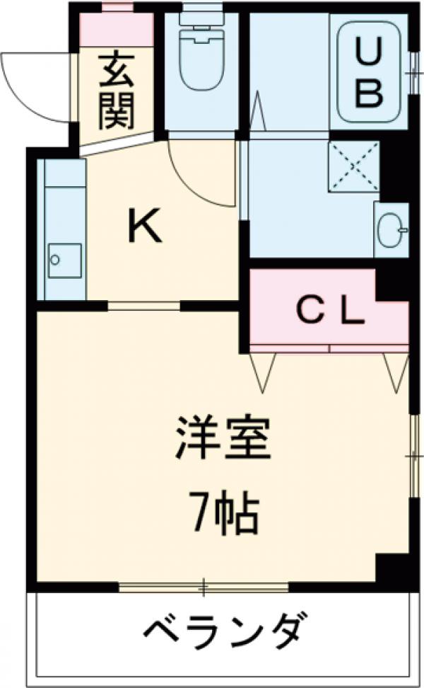 住吉町の完工年月(2008年2月)築の賃貸マンションの間取り