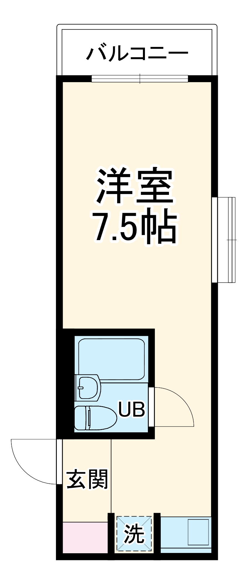 ライオンズマンション市が尾第5の間取り
