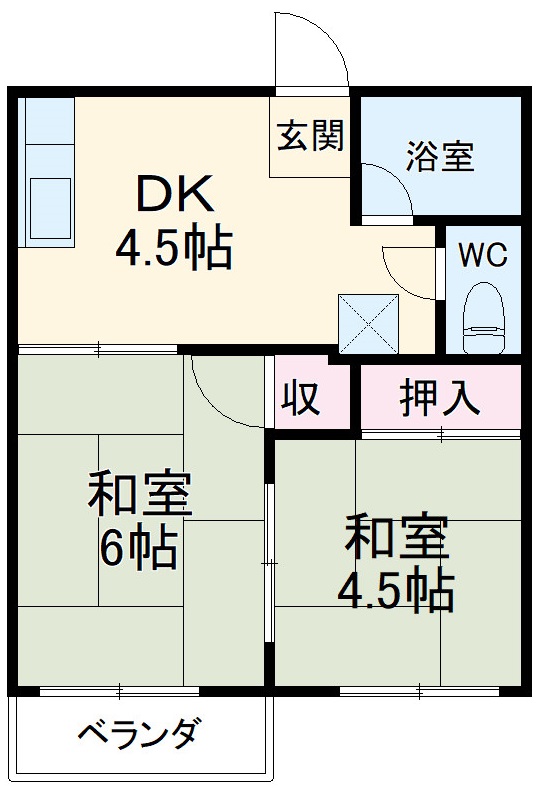 コーポ恵の間取り