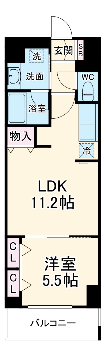 グランルクレ新栄イーストの間取り