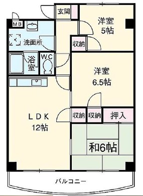 ドミールヒノデKANAMORIの間取り