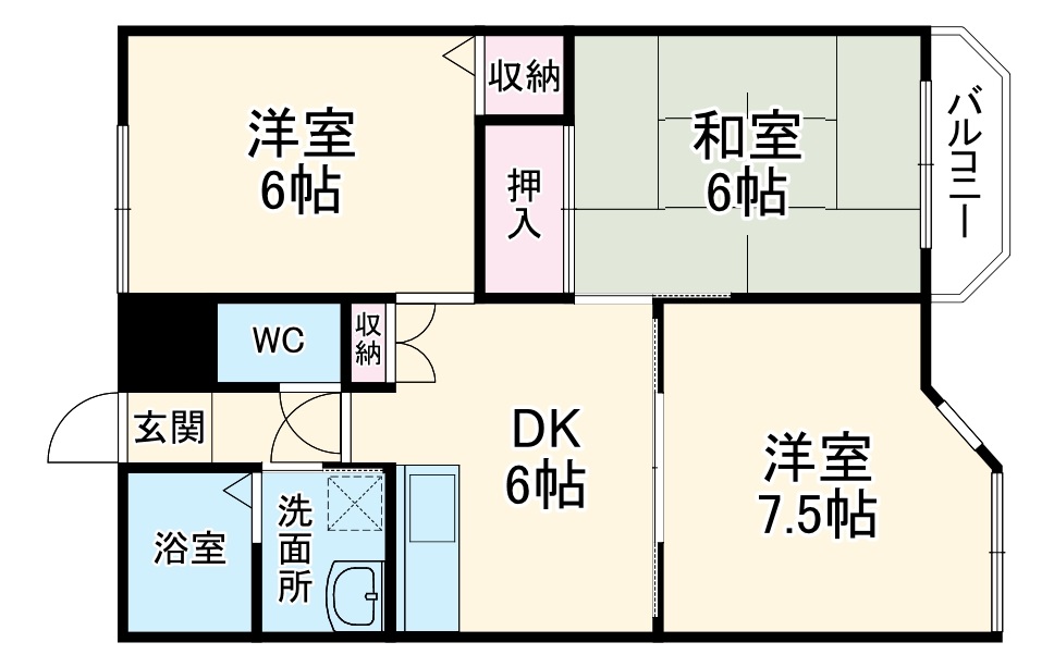 サンリバーの間取り