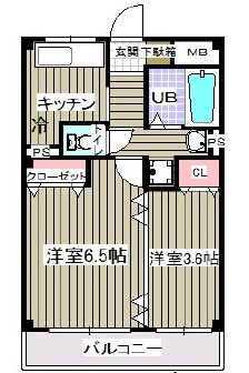メゾン江戸川の間取り
