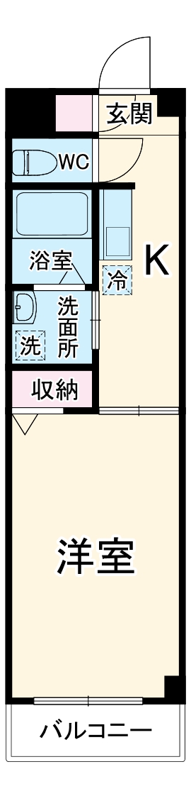 クレアール古城Ⅱの間取り