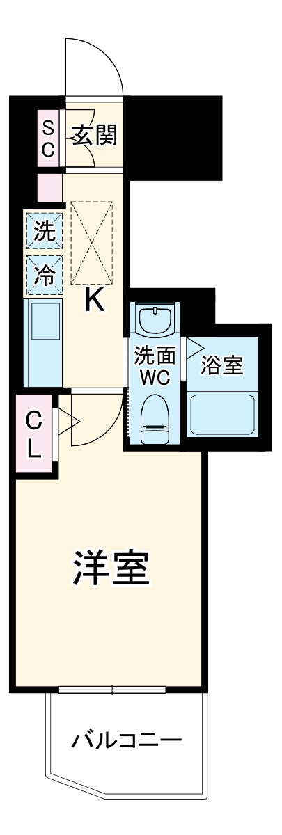 エステムコート名古屋千種グレイスの間取り