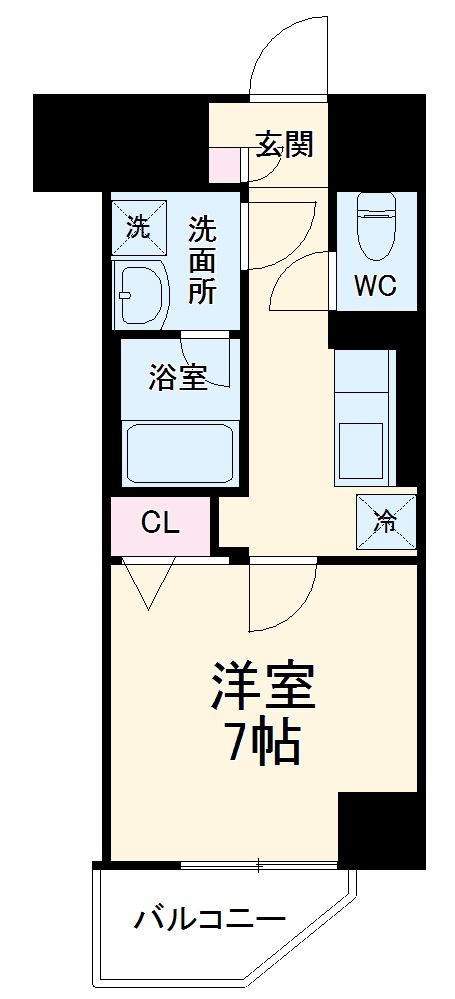 コートバスクの間取り