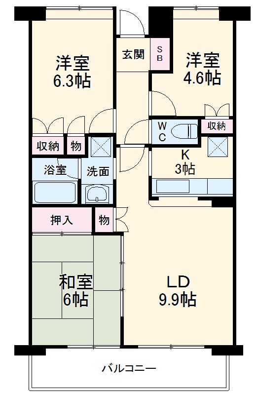 ガーデナヴィルマグノリア市川妙典の間取り