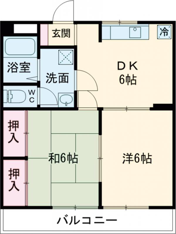 クリーンハイツDの間取り