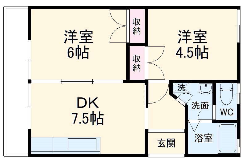 サンハイム幸の間取り