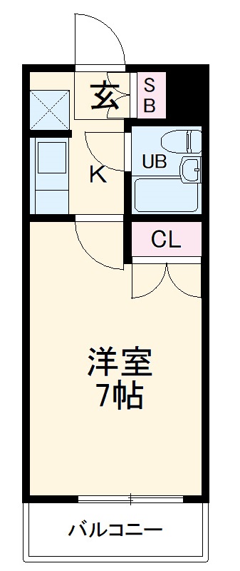 クリスタルマンションの間取り