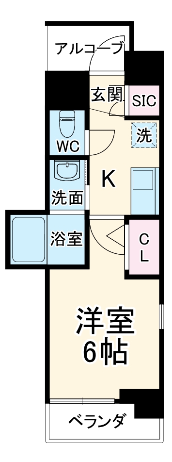 エステムコート名古屋泉プラチナムゲートの間取り