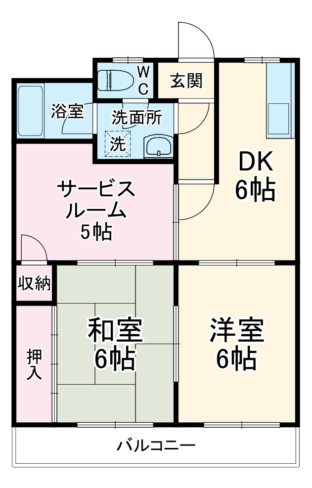 グリーンビレッジの間取り