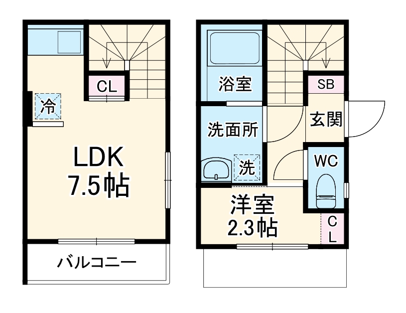 RISE吹上の間取り
