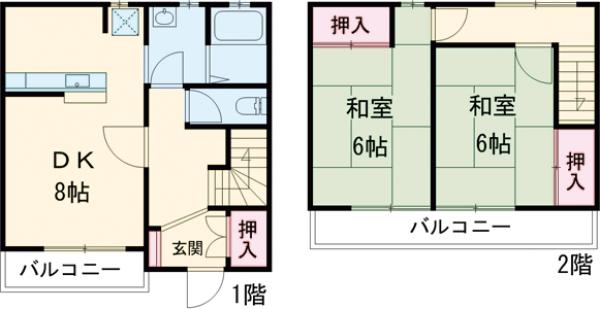 カーサ朝倉の間取り