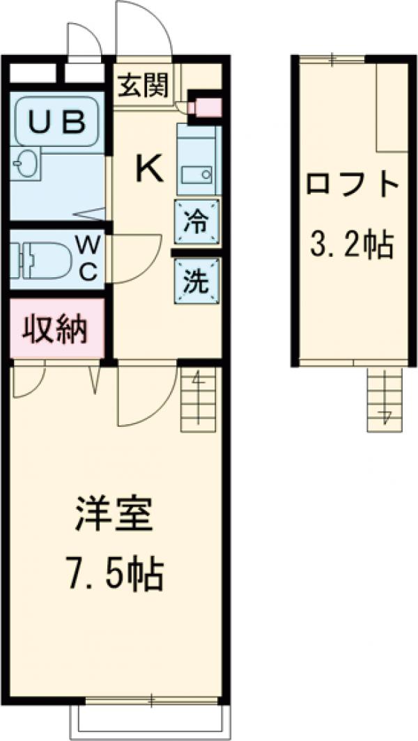メインシティガーデン新井壱番館の間取り