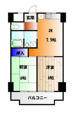 グランベールヨシミの間取り