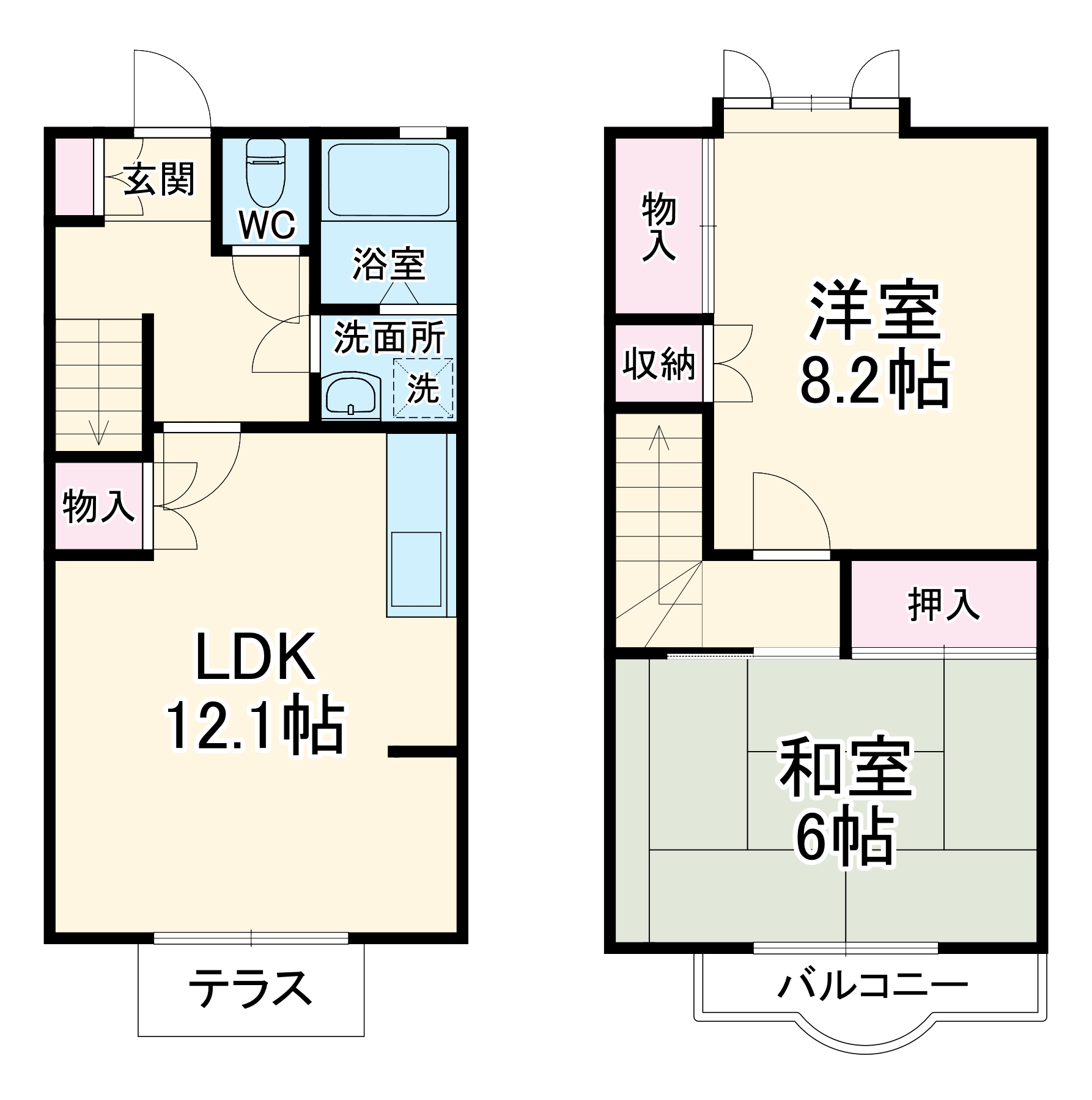スクエアつきみ野Ⅱの間取り
