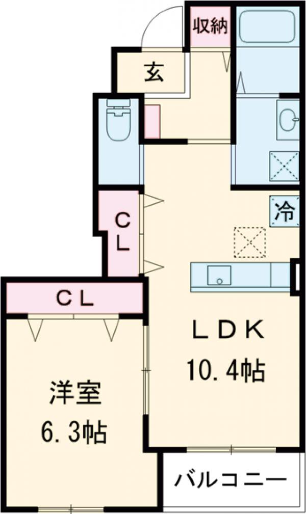 ルミナス ケイポートの間取り